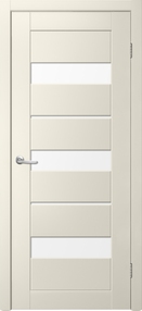 Межкомнатная дверь Токио-5, 900*2000, Ваниль, Albero, (стекло триплекс белый)