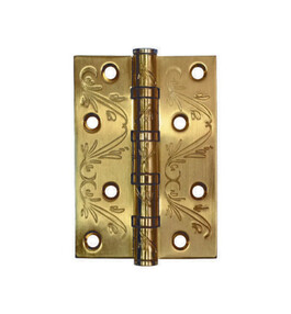 Петля, 100X70X2.5 4BB , матовое золото, ADDEN BAU, FLO SATIN GOLD