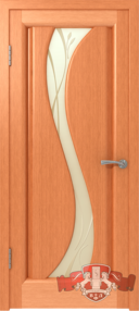 Межкомнатная дверь 6ДО6, 600*2000 Правая, Анегри, ВФД, (стекло матированное с фьюзингом)