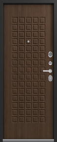 Входная дверь S-8, черный крокодил-миндаль, 960*2050 (Пр), в комплекте с замком, Сибирь (Акция)