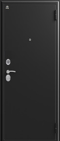 Входная дверь S-7/X16, черный шелк-венге шоколад, 960*2050 (Пр), в комплекте с замком, Сибирь