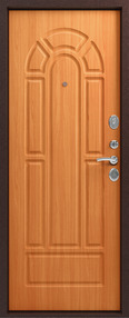 Входная дверь Z-4, медь-миланский орех, 860*2050 (Л), new, в комплекте с замком, Зевс