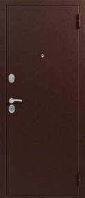 Входная дверь S-2, медь-итальянский орех, 860*2050 (Л), new, в комплекте с замком, Сибирь