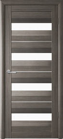 Межкомнатная дверь Барселона, 700*2000, Кедр серый, Albero, (стекло белое)