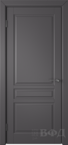 Межкомнатная дверь Стокгольм, 900*2000, Эмаль графит, ВФД (глухая)