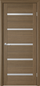 Межкомнатная дверь Тренд Т-2, 900*2000, Тик, Albero, (стекло матовое)