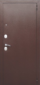 Стальная дверь, Ampir, медь-белый ясень, 860*2050 (Пр), в комплекте с замком, Ferroni