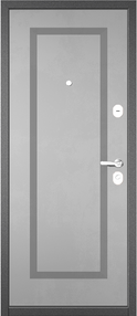 Стальная дверь, TRUST ECO 189/189, бетон темный-бетон серый, 860*2050 (Л), в комплекте с замком, Мастино