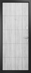 Стальная дверь, TRUST ECO/193, букле антрацит-орех пепельный, 860*2050 (Пр), в комплекте с замком, Мастино (Бульдорс)