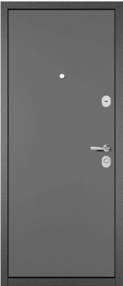 Входная дверь TRUST ECO, букле антрацит-букле антрацит, 860*2050 (Л), в комплекте с замком, Мастино (Бульдорс)