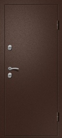 Входная дверь Триера-100, медь-дуб беленый, 860*2050 (Л), в комплекте с замком, Ретвизан