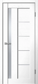 Межкомнатная дверь ST 03, 900*2000, сноу софт, Сибирь Профиль, (стекло матовое)