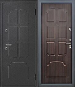Стальная дверь, Цефей 3 Термо, букле черный-венге, 880*2050 (Пр), в комплекте с замком, Алмаз