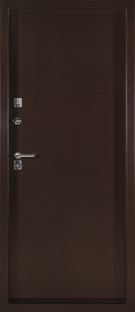Стальная дверь, Яшма Термо, медь-медь, 960*2050 (Л), в комплекте с замком, Алмаз