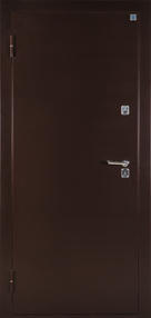 Стальная дверь, Яшма Термо, медь-медь, 880*2050 (Пр), в комплекте с замком, Алмаз