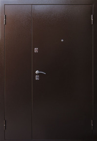 Стальная дверь, Яшма 22, медь-медь, 1 200*2050 (Л), в комплекте с замком, Алмаз