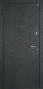 Стальная дверь, Алмаз 11 NEW эксцентрик, черный шелк-лиственница мокко вена, 960*2050 (Пр), в комплекте с замком, Алмаз