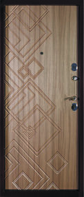Стальная дверь, Турмалин NEW, медь-палисандр №165, 960*2050 (Пр), в комплекте с замком, Алмаз