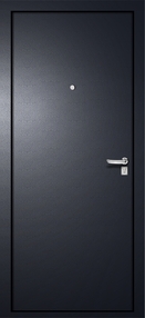 Стальная дверь, Элит Строй Металл, серебро-серебро, 960*2050 (Л), в комплекте с замком, MEGI DOORS