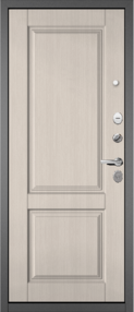 Входная дверь TRUST MASS 1, букле графит-ларче бьянко, 860*2050 (Л), в комплекте с замком, Мастино (Бульдорс)