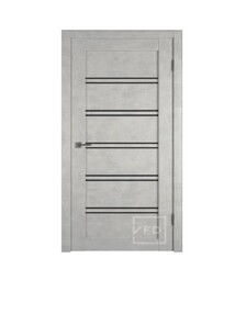 Межкомнатная дверь Atum PRO X28, 600*2000, Antic loft, ВФД, (Black Gloss)