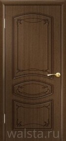 Межкомнатная дверь Версаль-1, 600*2000, Орех, Walsta (глухая)