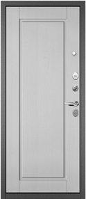 Входная дверь TRUST MASS 0, букле антрацит-дуб белый скандинавский, 860*2050 (Л), в комплекте с замком, Мастино