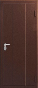 Стальная дверь, Эталон Термо-5 1 замок, медь-медь, 860*2050 (Л), терморазрыв, в комплекте с замком, Эталон