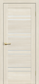 Межкомнатная дверь L11, 600*2000, Бьянко , FLYDOORS, (стекло матовое)