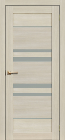Межкомнатная дверь L14, 600*2000, Ясень , FLYDOORS, (стекло матовое)