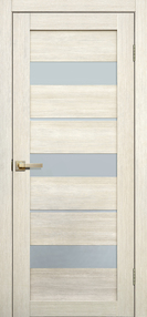 Межкомнатная дверь L20, 600*2000, Бьянко , FLYDOORS, (стекло матовое)
