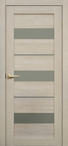 Межкомнатная дверь L20, 800*2000, Ясень , FLYDOORS, (стекло матовое)