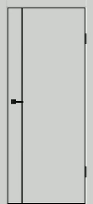 Межкомнатная дверь Galant M1, 900*2000, Доломит, Vell Doris, (Молдинг черный)