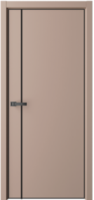 Межкомнатная дверь Контур-2, 400*2000, Монте, Albero (глухая), черная композитная кромка
