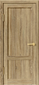 Межкомнатная дверь Криста 2, 600*2000, Дуб европейский, ДВЕРНЫЕ РЕШЕНИЯ (глухая)
