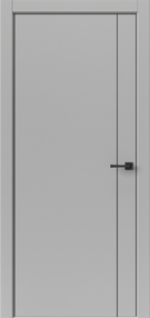 Межкомнатная дверь Лайн Вертикаль 1, 600*2000, Лофт светлый, ДВЕРНЫЕ РЕШЕНИЯ (глухая)