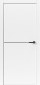 Межкомнатная дверь Лайн Горизонталь 1, 900*2000, Белый, ДВЕРНЫЕ РЕШЕНИЯ (глухая)
